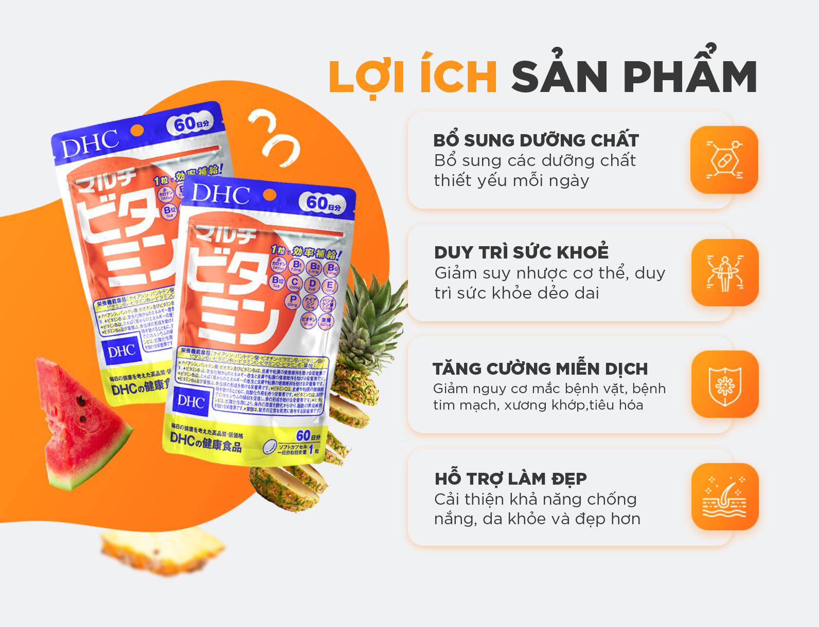 Viên uống vitamin tổng hợp DHC Multi Vitamins