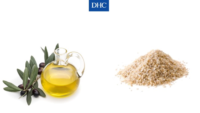 Dầu oliu và cám gạo giúp da thêm khỏe mạnh