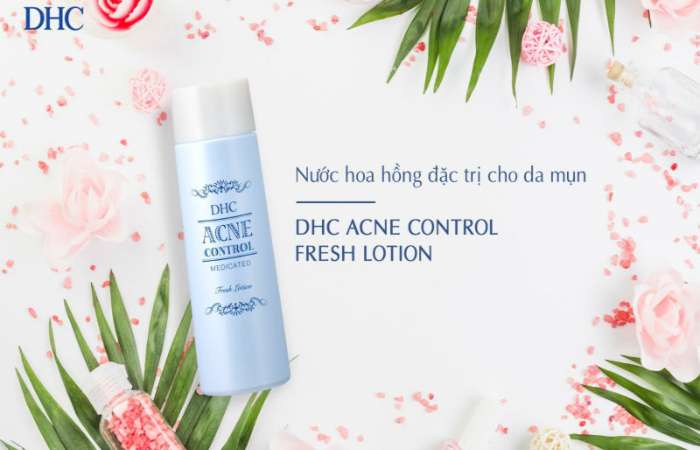 Nước hoa hồng DHC Acne Control Fresh Lotion thực hiện tốt các khâu từ cân bằng pH đến cấp nước cho da