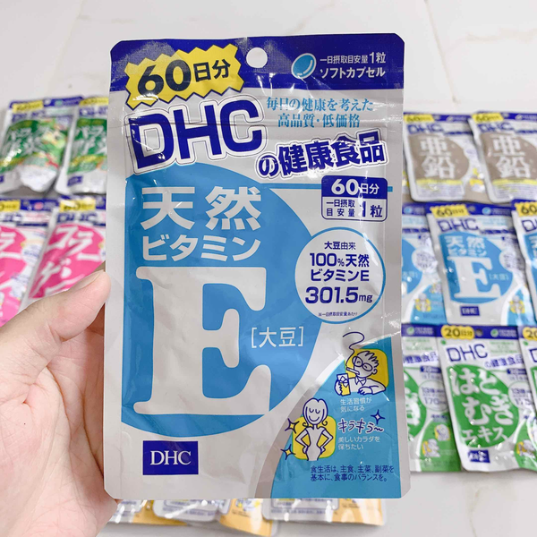 review viên uống dhc vitamin e