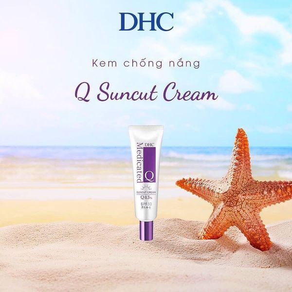 kem chống nắng trang điểm DHC Q Suncut Cream
