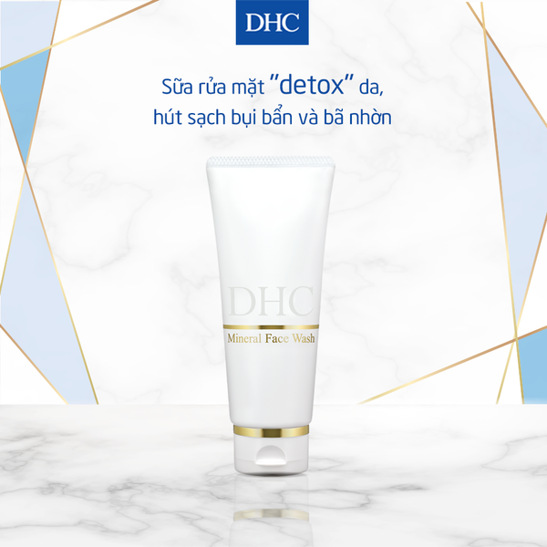 Sữa rửa mặt DHC Mineral Face Wash làm sạch bã nhờn và se khít lỗ chân lông