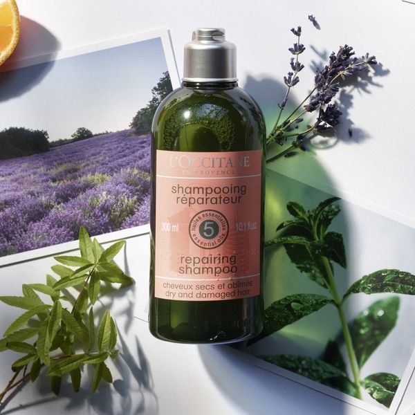 dầu gội trị rụng tóc L’Occitane Aromaco Dry And Damaged Repairing