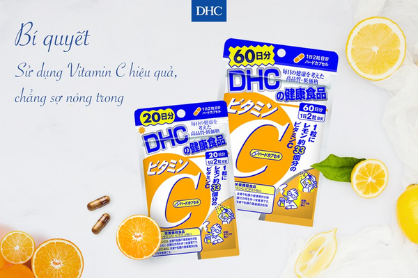 Viên uống vitamin C DHC Nhật giúp tăng đề kháng
