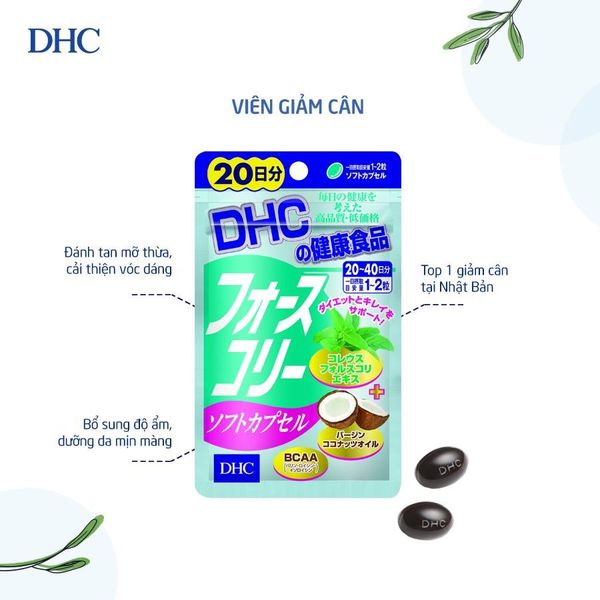 thành phần của DHC giảm cân