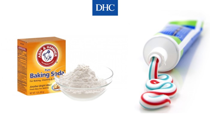 Kem đánh răng kết hợp baking soda giúp tăng hiệu quả làm sạch môi