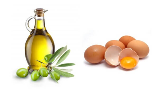 Mặt nạ trứng gà và dầu olive