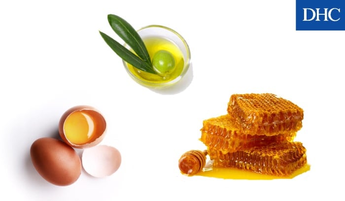Mặt nạ mật ong trứng gà và dầu oliu dưỡng ẩm cho làn da