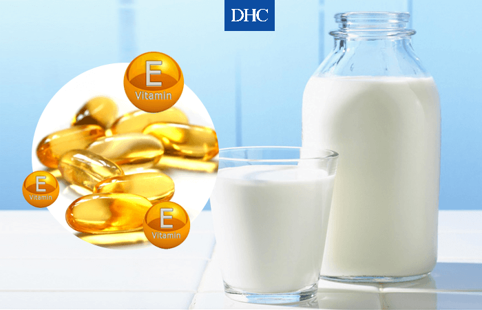 Mặt nạ vitamin E và sữa tươi vừa dưỡng ẩm vừa dưỡng trắng cho da