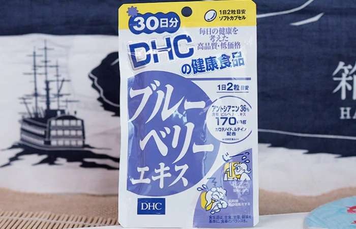 Vi&ecirc;n uống DHC Blueberry Extract chứa anthocyanin - dưỡng chất rất tốt cho thị lực