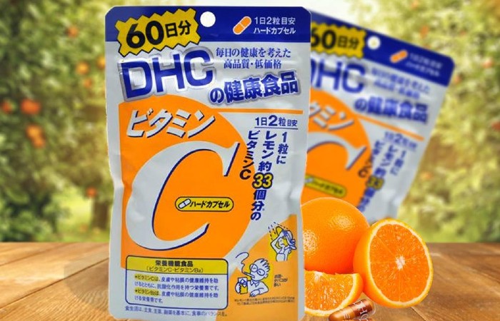 Sử dụng mỗi ngày 2 viên uống vitamin C DHC giúp chống lão hóa da