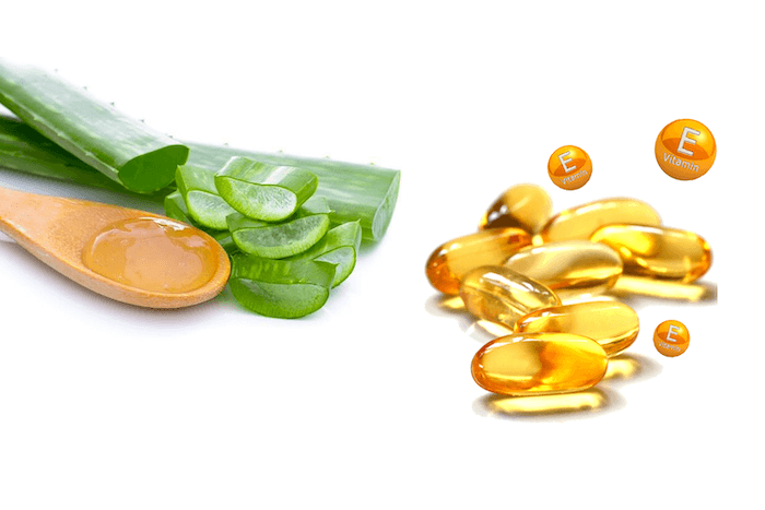 Vitamin E cùng nha đam mang khả năng chống oxy hóa vượt trội cho da