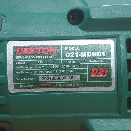 Thân Máy Cắt Rung Đa Năng Dùng Pin Dekton D21-MDN01