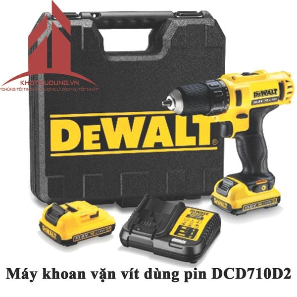 Máy khoan vặn vít dùng pin DCD710D2