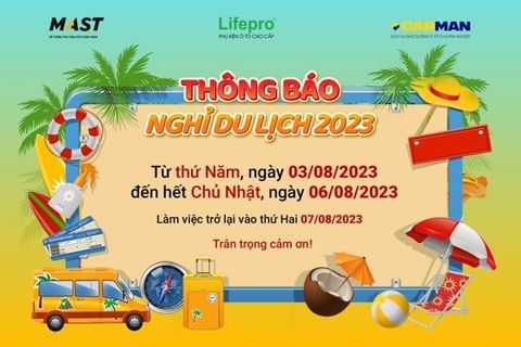 THÔNG BÁO NGHỈ DU LỊCH HÈ 2023