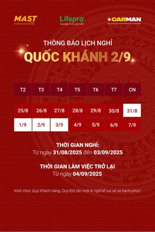 THÔNG BÁO NGHỈ LỄ QUỐC KHÁNH 2/9