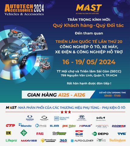 THƯ MỜI THAM QUAN TRIỂN LÃM AUTOTECH & ACCESSORIES 2024