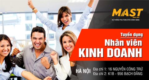 Tuyển dụng nhân viên kinh doanh khu vực Hà Nội (Lương từ 8-15TR)