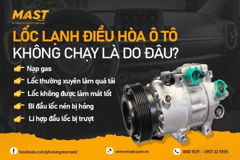 Lốc điều hòa ô tô là gì? Cấu tạo, nguyên lý hoạt động và cách khắc phục