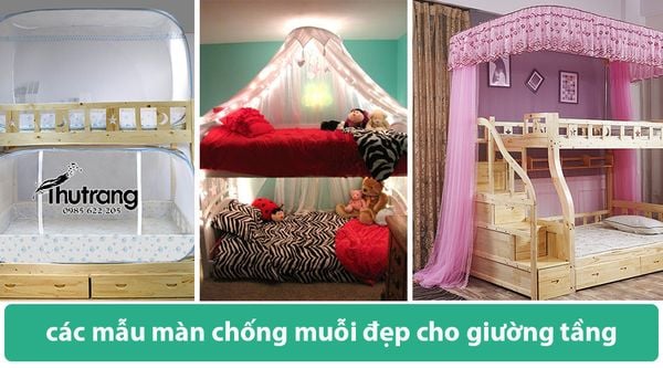 các mẫu màn chống muỗi đẹp cho giường tầng