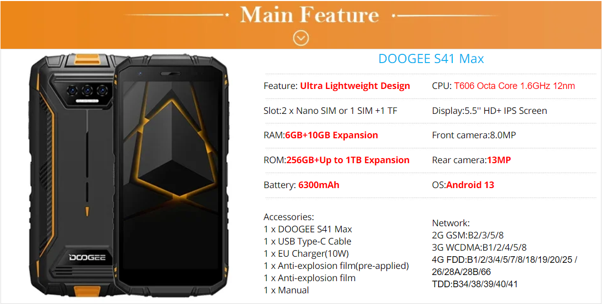 Doogee S41 Max - Sài Gòn Phone