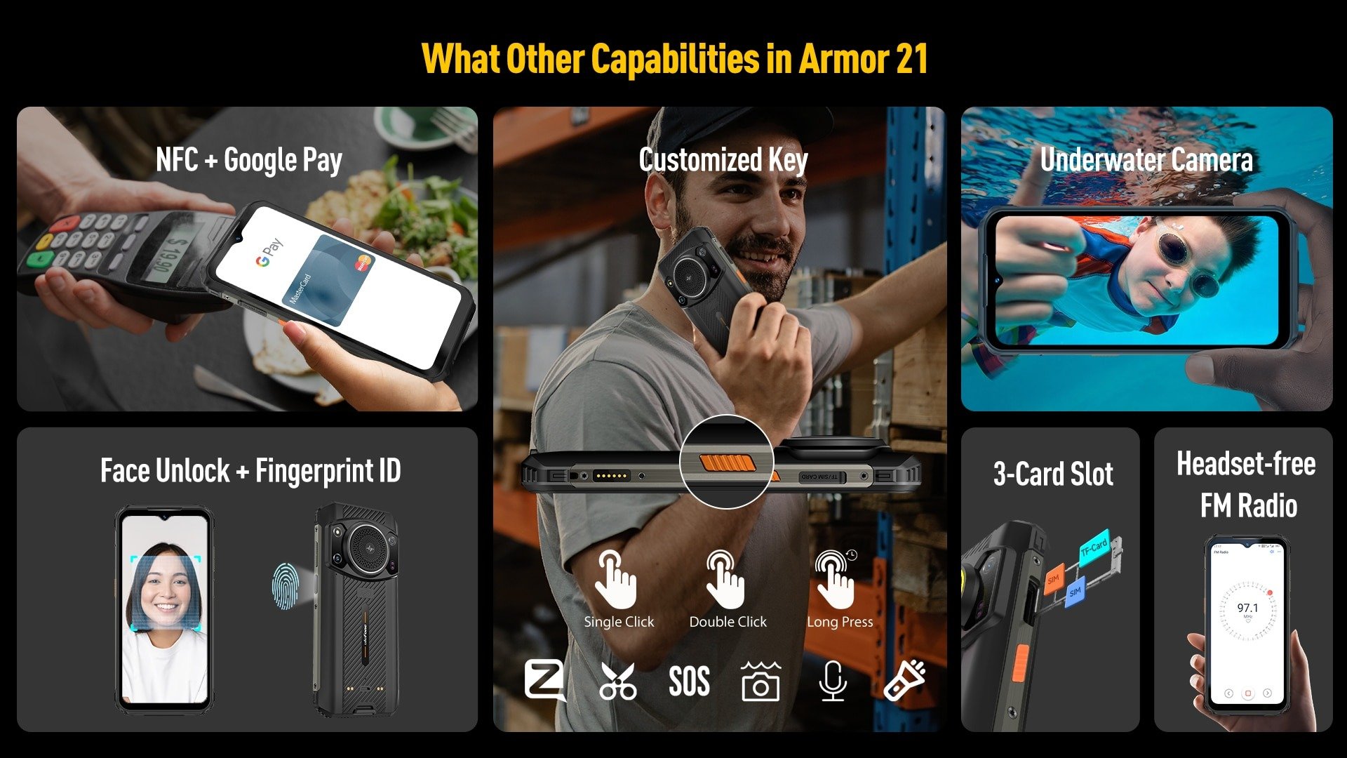 Các tính năng khác trên Ulefone Armor 21 - SaiGonPhone