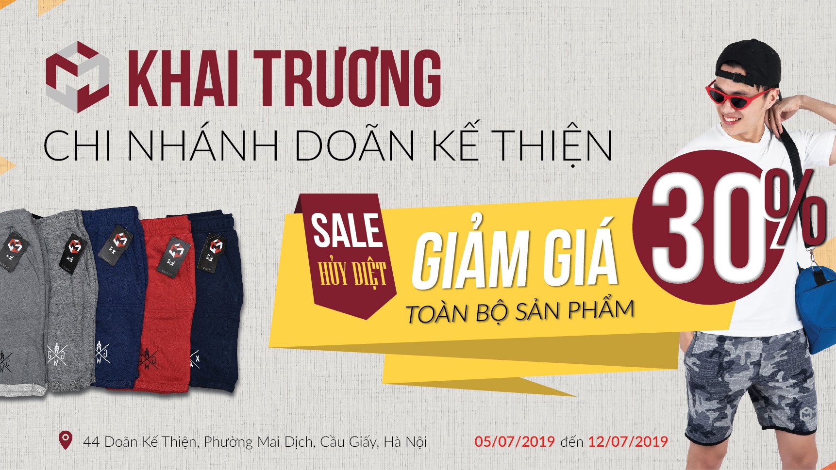 ĐỒNG GIÁ 50K, GIẢM 30% TOÀN BỘ CỬA HÀNG - GYMMAX KHAI TRƯƠNG CHI NHÁNH DOÃN KẾ THIỆN