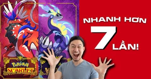 Pokémon Scarlet/Violet tải nhanh gấp 7 lần trên Switch 2