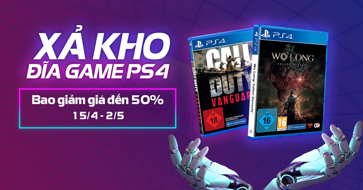 CTKM giảm giá xả kho đĩa game PS4 đến 50%
