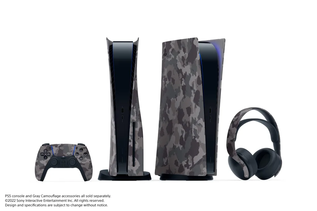 Sony cho ra mắt bộ sưu tập Gray Camouflage dành cho phụ kiện PS5