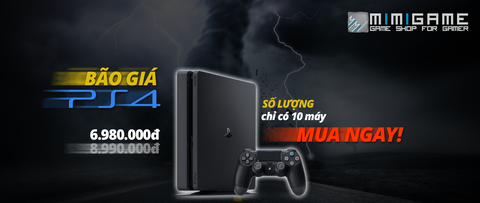 BÃO GIÁ PS4 SLIM CHỈ CÒN 6.980.000đ - BẢO HÀNH 12 THÁNG