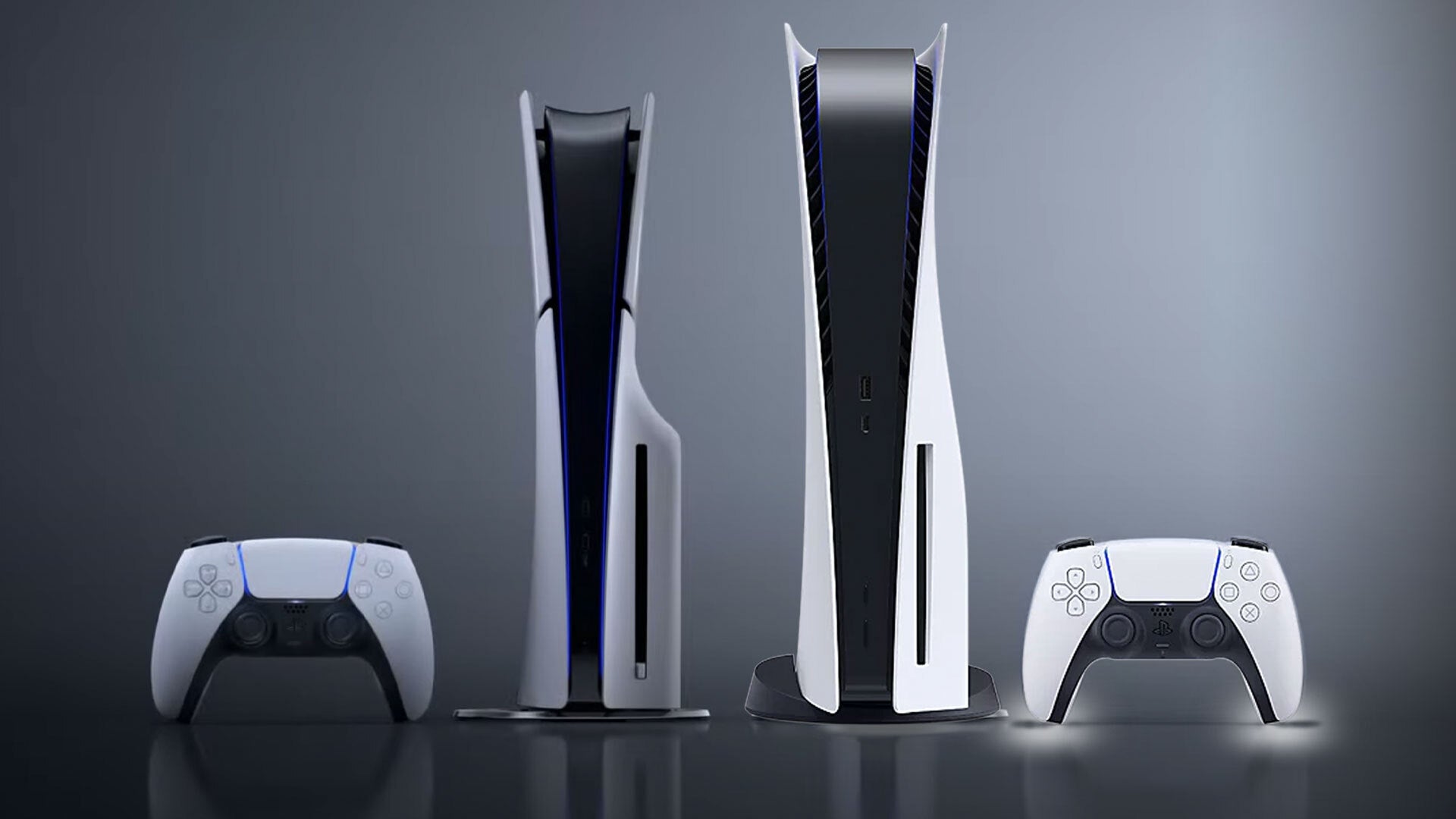 So sánh kích thước của PS5 Slim với PS5 tiêu chuẩn và máy Xbox