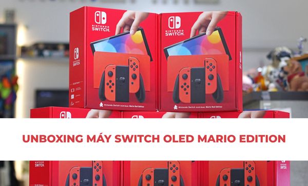 New Nintendo Switch OLED Mario Red Edition Unboxing 