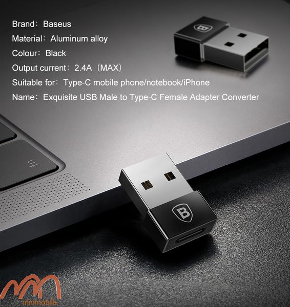 Bộ Chuyển Đổi OTG Type C Sang USB Hiệu Baseus