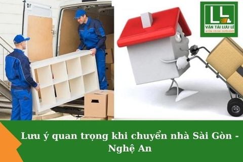 Dịch vụ chuyển nhà, văn phòng từ Sài Gòn (TpHCM) đi Nghệ An