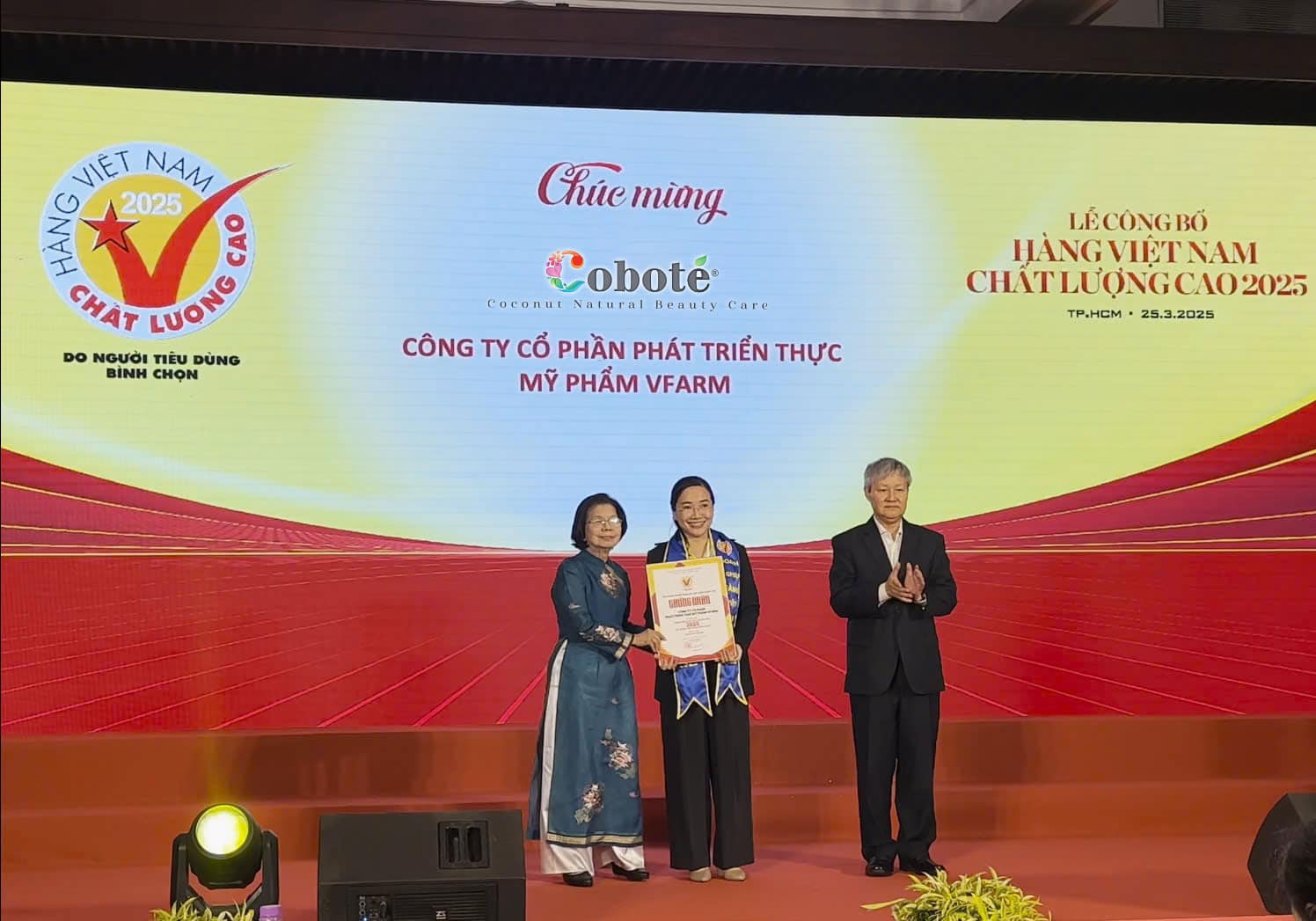 Coboté vinh dự lần thứ hai nhận giải thưởng Hàng Việt Nam Chất Lượng Cao 2025