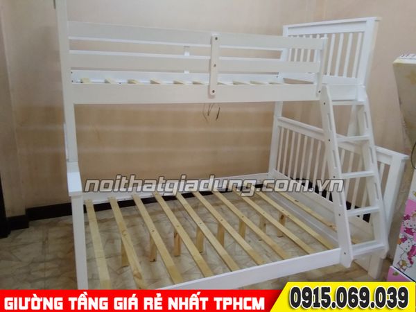 Kết cấu thự tế giường 2 tầng trên 1m2 dưới 1m6 kiên cố giá rẻ tại TPHCM