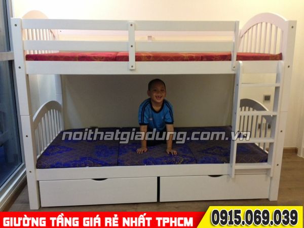 1 Mẫu giường 2 tầng giá rẻ kiên cố nhất trong các mẫu tại TPHCM