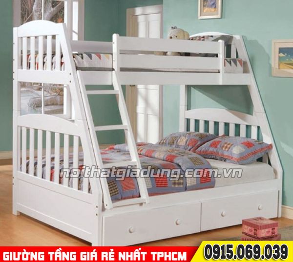 bán giường 2 tầng trên 1m dưới 1m4 032 trẻ em giá rẻ tại tphcm 2022