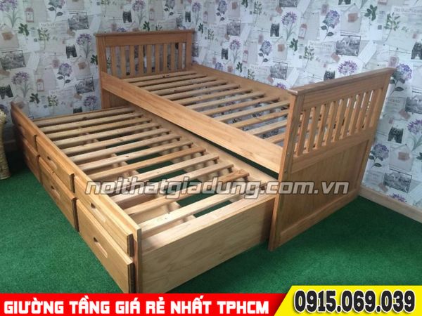 Hình ảnh thực tế các mẫu giường tầng lắp ráp tại nhà khách giá rẻ nhất TPHCM