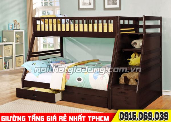 bán giường 2 tầng trên 1m dưới 1m4 192 trẻ em giá rẻ tại tphcm 2022