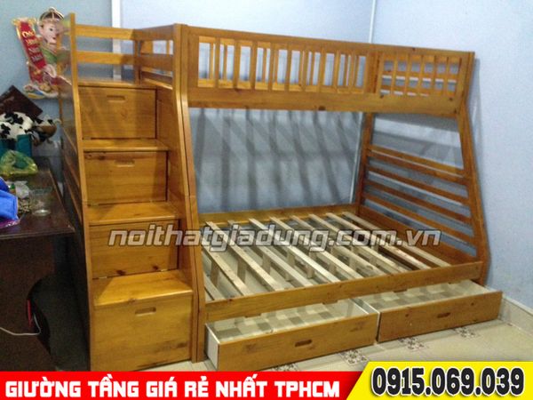 giường 2 tầng 192 màu trắng giá rẻ tphcm 2022