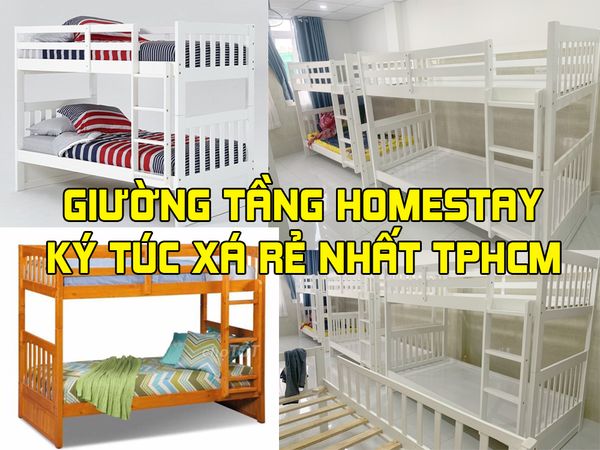 bán giường tầng cho homestay, nhà trọ, khu ký túc xá sinh viên giá rẻ nhất tphcm2022