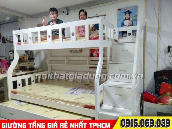 TỔNG HỢP CÁC MẪU GIƯỜNG TẦNG TRẺ EM RÁP THỰC TẾ TẠI NHÀ KHÁCH TRONG THÁNG 03-2023 TPHCM