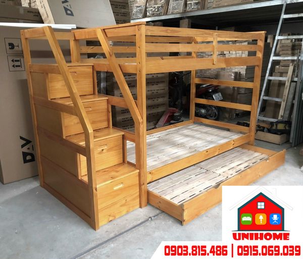 Hình ảnh thực tế các mẫu giường tầng lắp ráp tại nhà khách giá rẻ nhất TPHCM