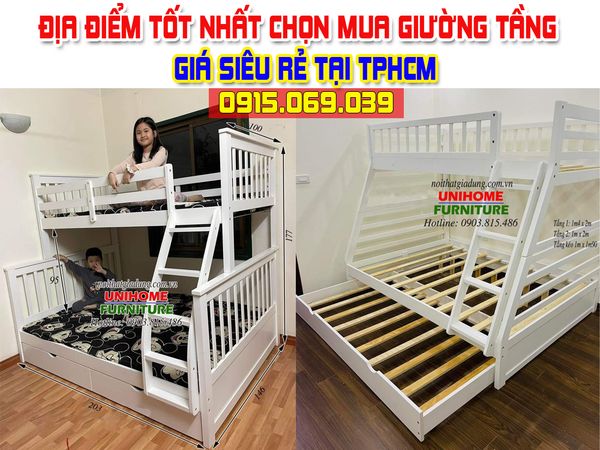 Địa điểm tốt nhất cho bạn chọn mua giường tầng giá rẻ nhật TPHCM