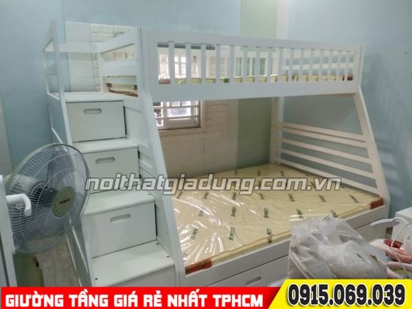 ALBUM Các mẫu giường tầng trẻ em lắp ráp thực tế tại nhà khách hàng đặt mua TPHCM 08-2023