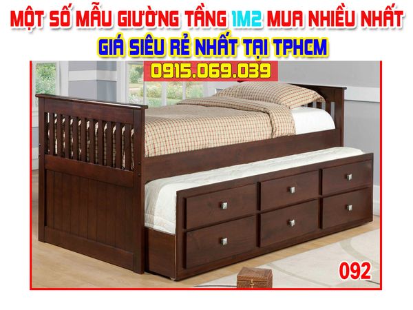 Một số mẫu giường tầng 1m2 giá rẻ bán chạy nhất tại TPHCM