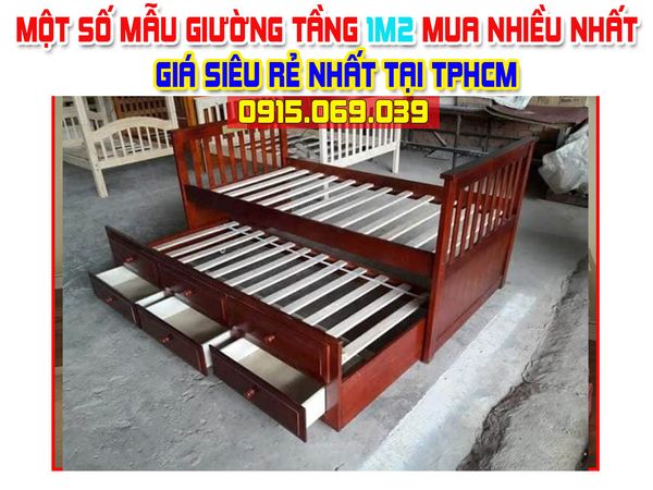 Một số mẫu giường tầng 1m2 giá rẻ bán chạy nhất tại TPHCM