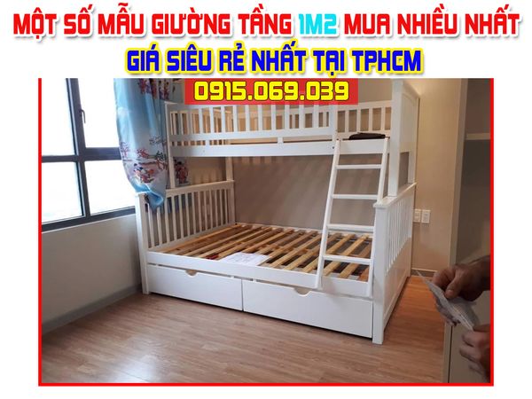 Một số mẫu giường tầng 1m2 giá rẻ bán chạy nhất tại TPHCM